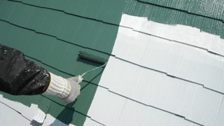 屋根塗装　上塗り（2回塗り）