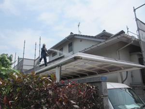 カーポートの洗浄