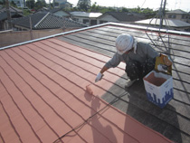 上塗り（１回目）