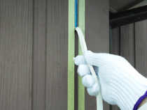 既存のシール撤去