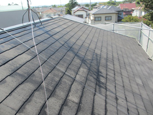 屋根洗浄後