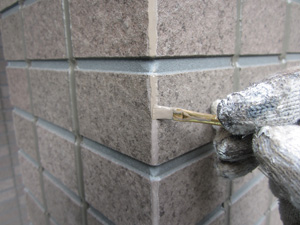 コーナー部のタッチアップ