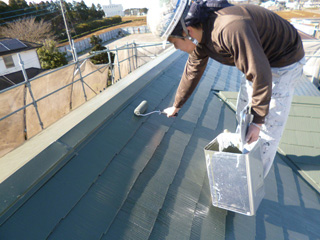 上塗り（2回目）