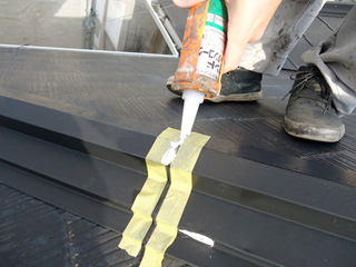 役物取合シール処理