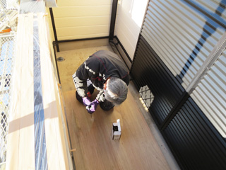 下地コンパネ貼り