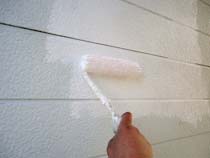 外壁塗装　下塗り作業