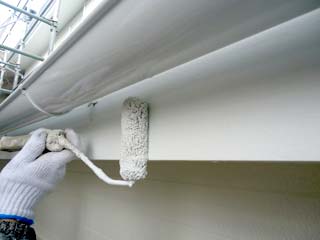 破風板・樋の塗装