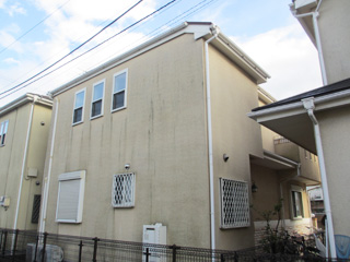 外壁北面の施工前の様子