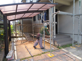足場組立作業