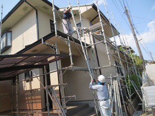 足場組立作業