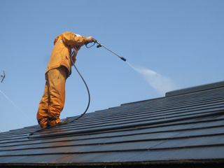 屋根高圧洗浄