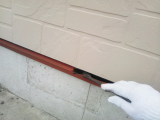 土台水切り塗装