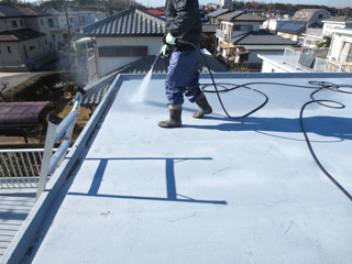 屋上洗浄