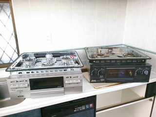 ガスコンロ交換