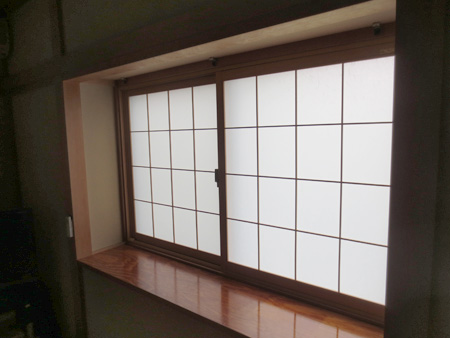 インナーサッシ取付け完了