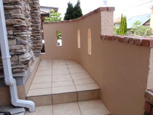 門塀内側塗装後