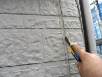 打ち替え前のシーリング