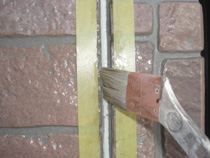 マスキング後プライマー塗布