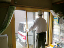 樹脂サッシ設置
