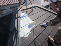 サーモアイシーラーで下塗り