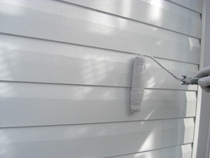 外壁 仕上げ塗り(2回目)