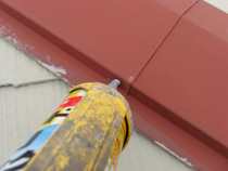 釘頭をシール処理