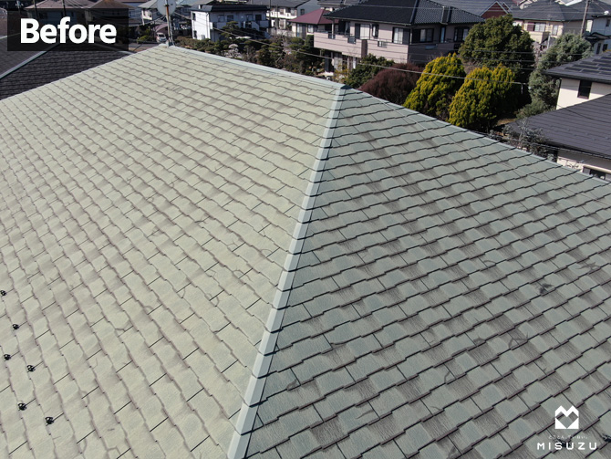 市原市 Tコーポ　屋根ビフォー