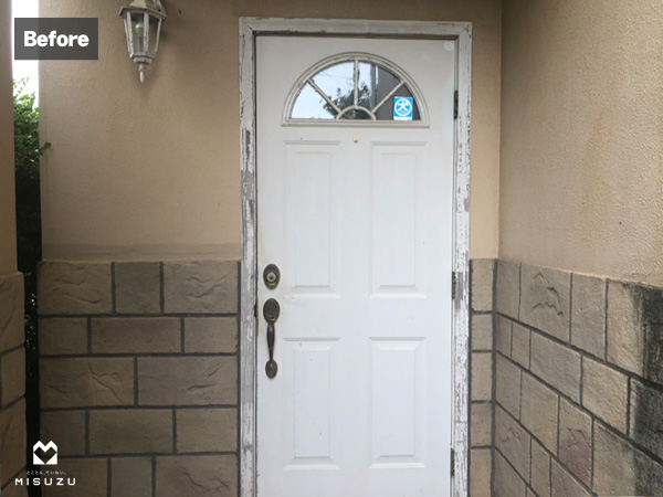 片開きドア　三協アルミ ノバリスH11　施工前