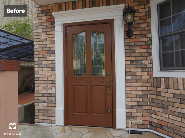 片開きドア　LIXILリシェントC15型　施工前