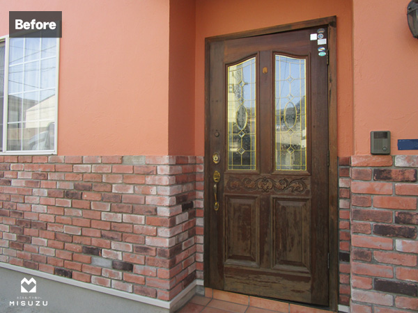 片開きドア　LIXILリシェントD41型　施工前