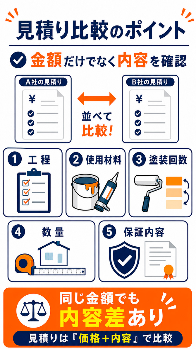 見積り比較のポイント