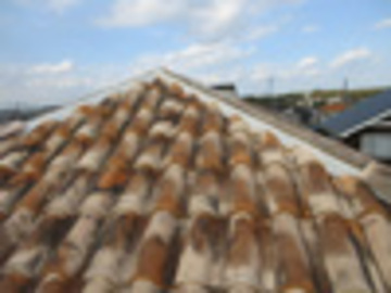 洋瓦の葺き替え工事スタート