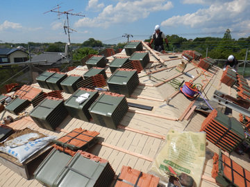 市原市で防災瓦での葺き替え工事