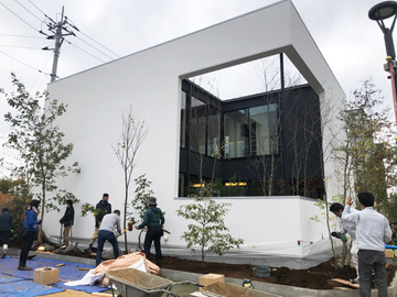 柏でガーデン施工のお手伝いをしてきました