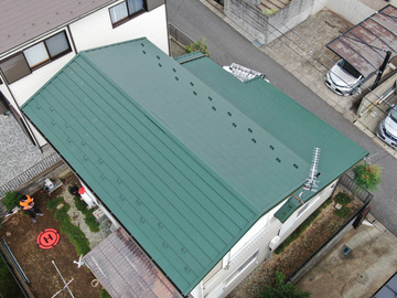 かわらUから金属屋根に葺き替え