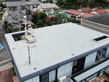 ヘーベルハウスの外壁塗装と屋上防水工事