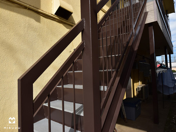 溶接補修＆塗装で鉄骨階段が長持ち