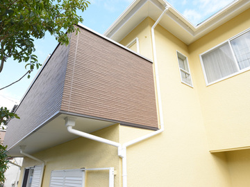 バルコニー改修　サイディング工事・木造通気金物工法