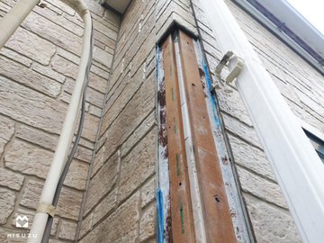 浜野町S様邸　出隅交換