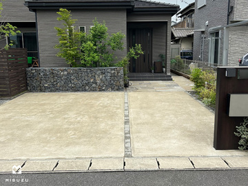 土間コンクリートのメイクアップ