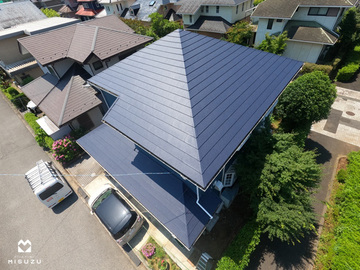 ちはら台I様邸　金属屋根カバー工事完成