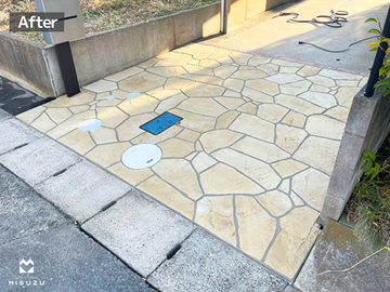 土間コンクリートの高意匠塗装リフォーム 完成