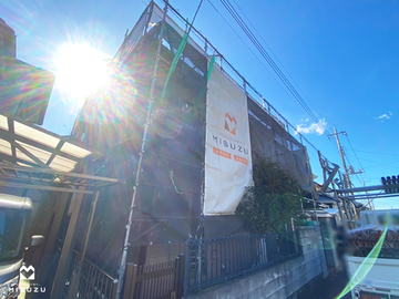 【市原市下野】大屋根カバー・外壁塗装工事　着工