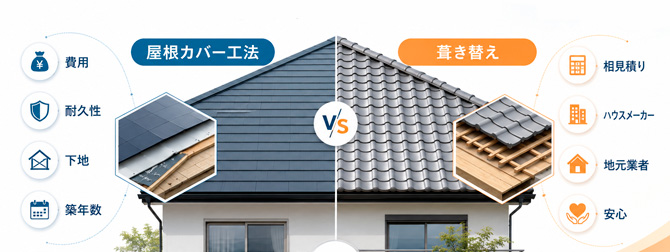 屋根リフォーム工法について