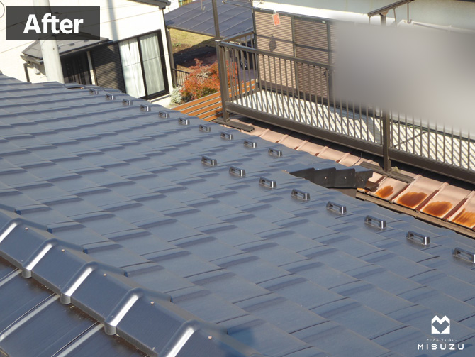 市原市・台風被害による屋根葺き替え　完成