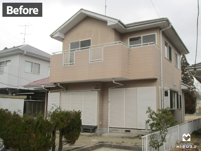 茂原市外壁フッ素塗装　ビフォー