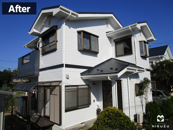 長生郡屋根カバー工法　アフター