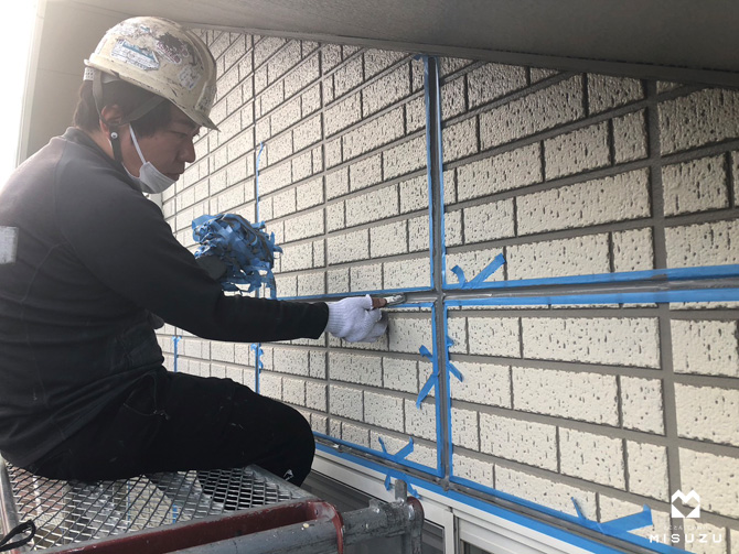 千葉市緑区M様邸 コーキング材均し