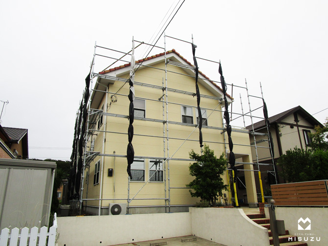 木更津市 W様邸 足場設置