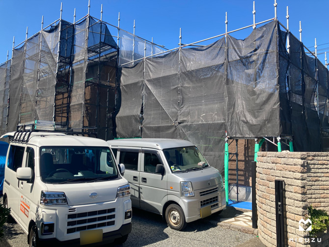 木更津市K様邸　足場工事